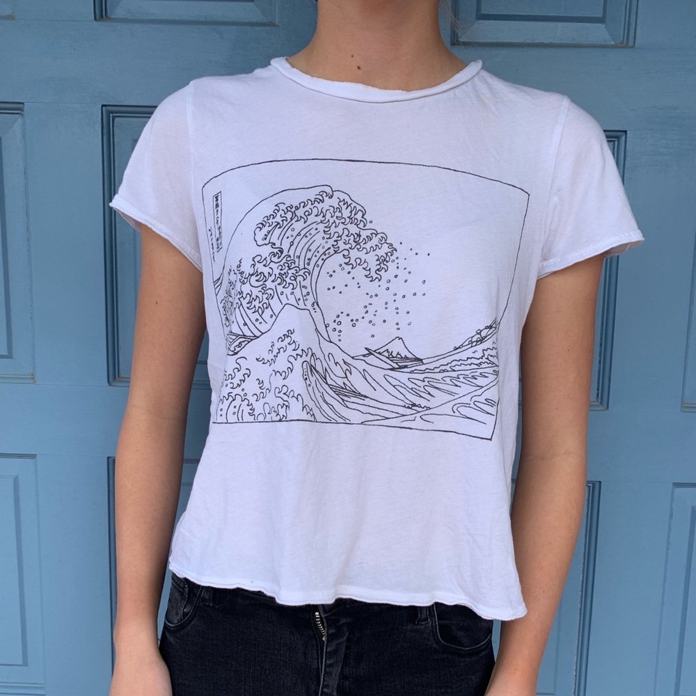 urban outfitters wave shirt